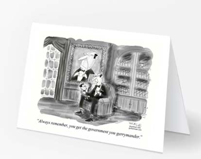 always remember you get the government you gerrymander greeting cards